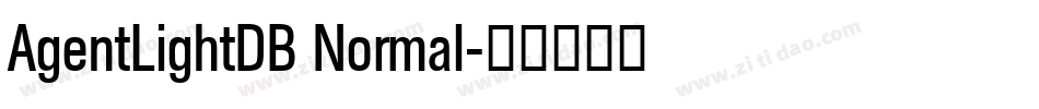 AgentLightDB Normal字体转换